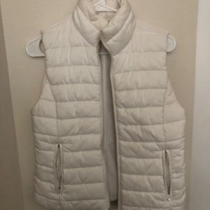 LOFT White Puffer Vest